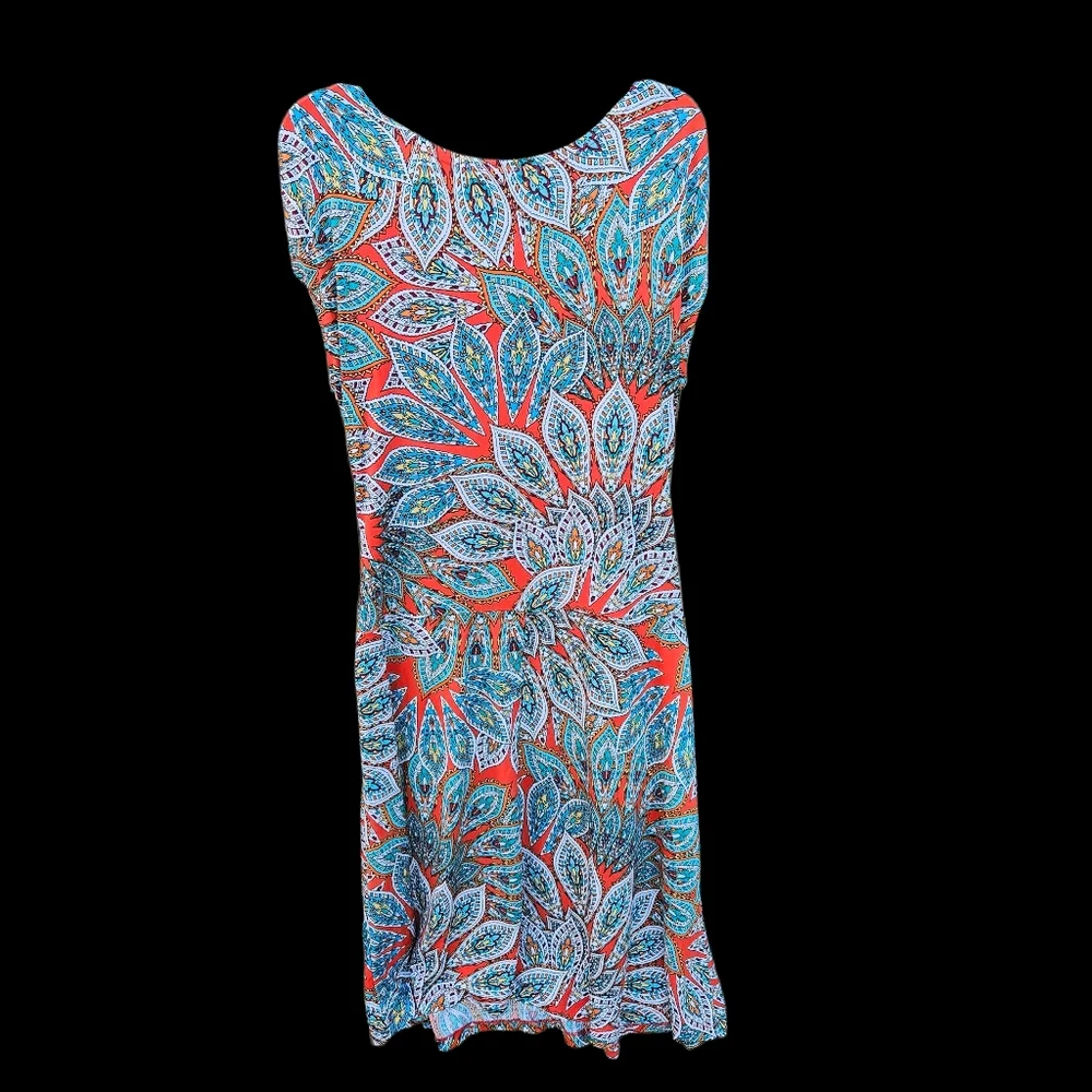 Enfocus Studio Patterned Mini Dress Women Size 14 - Picture 10 of 16